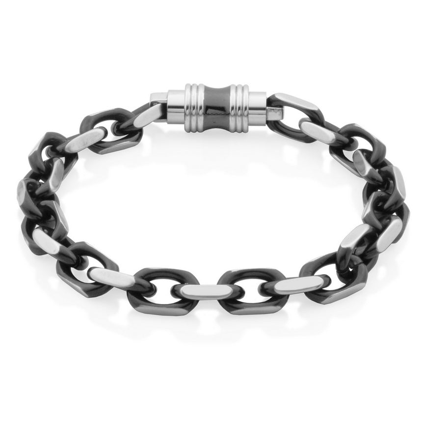 STEELX - GEO LINK STAINLESS STEEL BRACELET