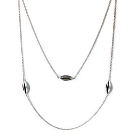 SPEAR -Dimensional Sterling Silver 48" Longest Necklace