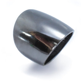 VESSOT - The Only Sterling Silver Dark Metal Tube Ring