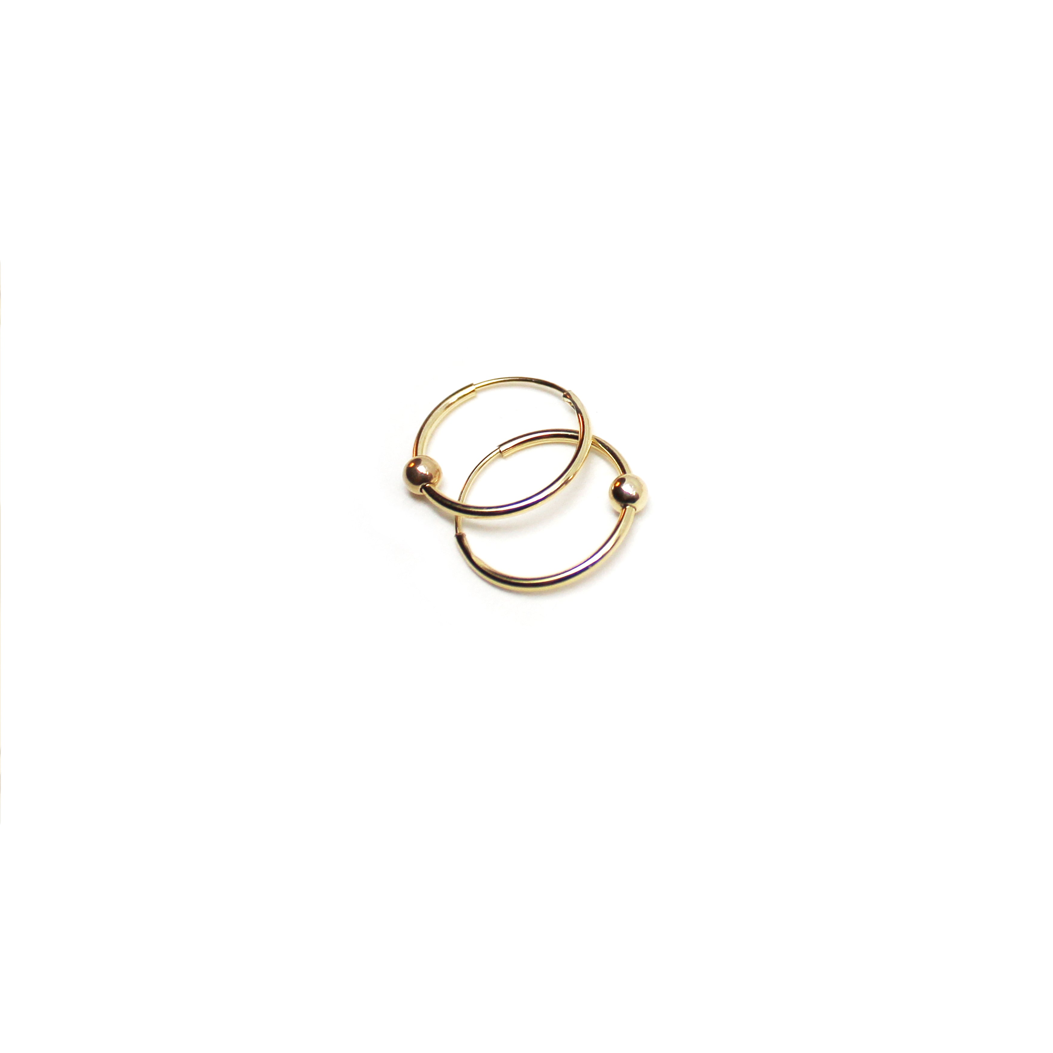 PETITS LUXE - 14k Yellow Gold Endless Hoops