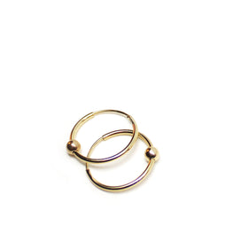 PETITS LUXE - 14k Yellow Gold Endless Hoops